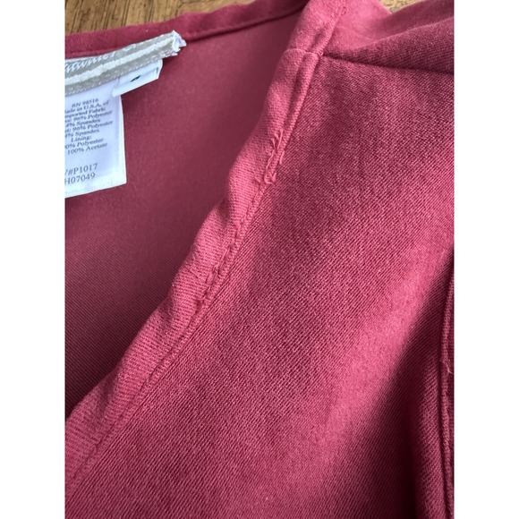 Coldwater Creek Red Midi Dress Womens Size‎ 6 Sleeveless - Picture 5 of 5